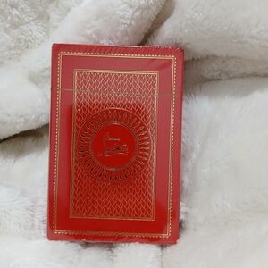 Christian Louboutin Red and Gold Playing Cards